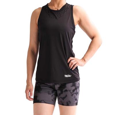 China Pure Color Logo Sleeveless Quick Dry Breathable Customized Outdoor Wear Tank Top For Women for sale