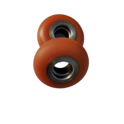 China Customized Polyurethane Coated Rubber Wheel Made Of China Polyurethane Skateboard Wheels Wheel Solid for sale