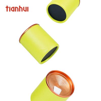 China Small Tubes 0.3oz Biodegradable Patented Airtight Paper Tea Packaging With Easy Peel Off Lid for sale