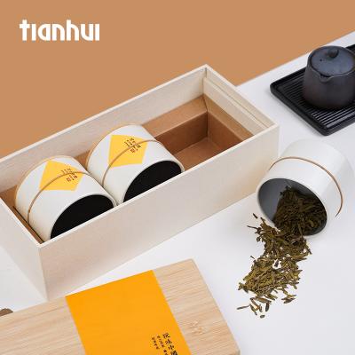 China Biodegradable Custom Luxury Food Packaging Gift Set Bamboo Tea Box Storage Box for sale