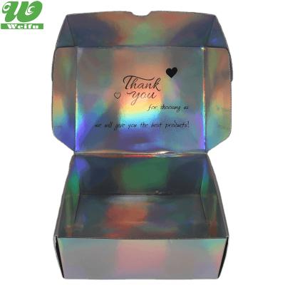 China Recyclable Fast Folding Hologram Corrugated Cardboard Food Wrapping Paper Custom Paper Box for sale