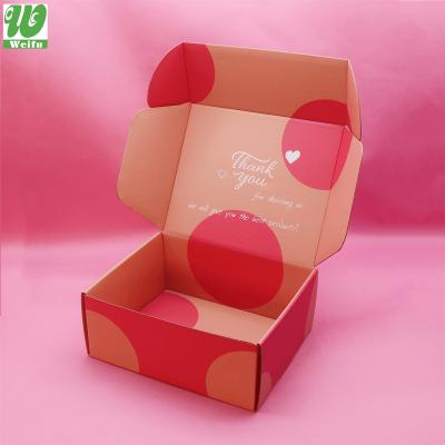 China Recyclable Wholesale Custom Corrugated Cardboard Box Advertisement Shipping Cardboard Apparel Packaging For Dress Cloth T-shirt Suit Advertisement Gift Box for sale