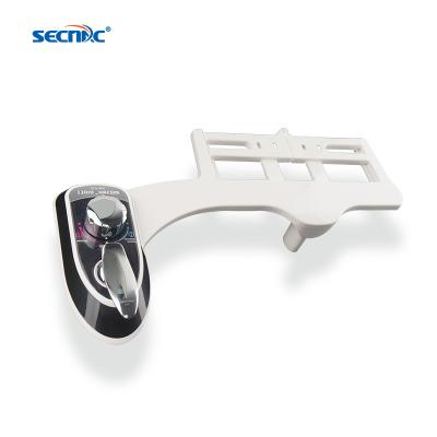 China Senac 630 ABS Plastic Cold Water Attachment Non-Electric Toilet Double Bidet Spouts With Self-cleaning for sale