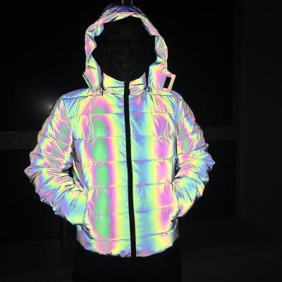 China Winter Waterproof Men's Clothing Hot Sales Thick Moq Unisex Rainbow Stripper Hooded Working Thoughtful Jacket Low for sale