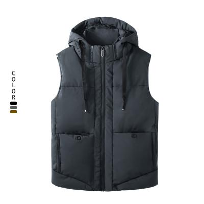 China Wholesale High Quality Cotton Anti-Wrinkle Vest Mens Solid Color Plus Size Vest Invest Windproof Sports Casual Men's Sleeveless Vest Warm for sale