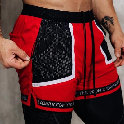 China Wholesale QUICK DRY Custom Print Patchwork Beach Wear Men's Black Polyester Summer Shorts Sports Gym Fitness Biker Running Shorts Pants for sale