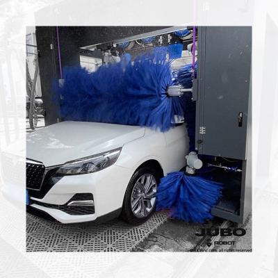 China Rollover Car Wash High Performance Car Wash Equipment 1500W+ With Soft Brush And Built-In Dryers Foam Manufacturer China JUBO for sale