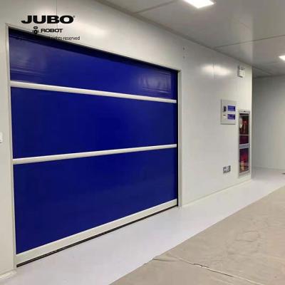 China Modern Gravity Operated High Speed ​​Fabric Doors With Flexible Quick Open Gravity Force Ballast Material 3-8s PVC Reinforced Vinyl for sale