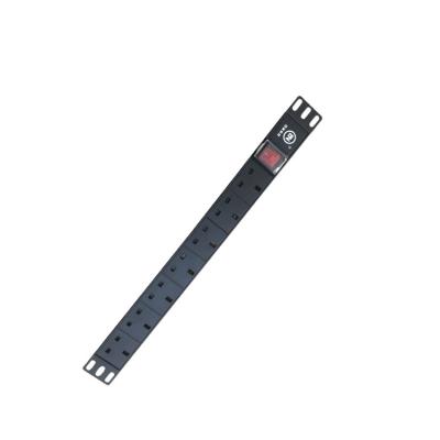 China 19 Inch 1U 32A 16A Socket PDU BS 1363 Industrial British Power Distribution Units Switched PDU for sale