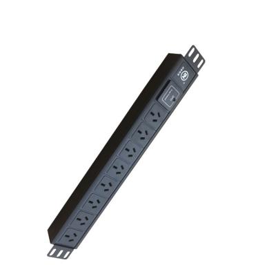 China Surge Protector-1 Aussie PDU 6Ways 19Inch Ports 6 1U 1.5U 10A Power Distribution Unit For Cabinet for sale