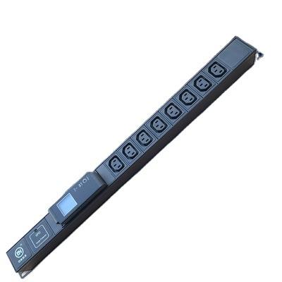 China Hot-swappable current technology 220v IEC320 C13 c19 display PDU with hot-swappable and replaceable AV metering intelligent PDU for sale