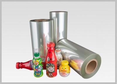 China SGS Transparent PETG Shrink Plastic Film Roll For Plastic Bottle Packaging In Stock for sale