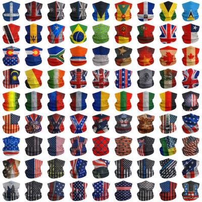 China 82 Designs Headband Resistance Sports Headwear National Flag Tube Bandana Multifunctional Outdoor Rise Elastic Seamless UV Neck Scarf Balaclava for sale