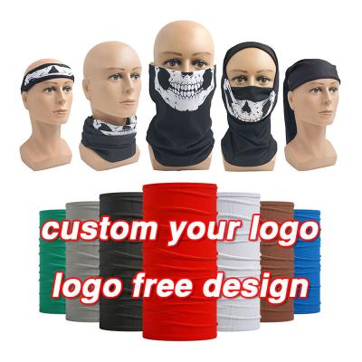 China Custom Design Custom MOQ 10pcs Sublimation Design Seamless Microfiber Neck Cuff Fast Free Shipping Windproof for sale