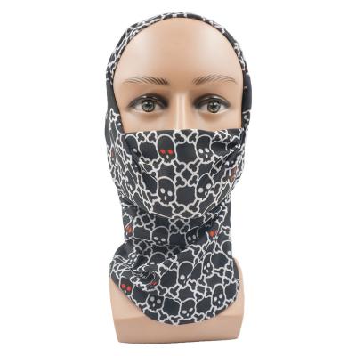 China Muti-function Original Wholesale Ghost Skull Tube Mask Microfiber Bandana Seamless Face Mask Unisex Neck Cuff For Outdoor Sport for sale