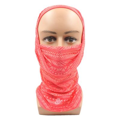 China Peel Off Universal Polyester Face Mask Sublimation Friendly Stylish Seamless Head Wraps Vibrant Custom Design Bandana For Outdoor for sale