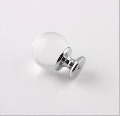 China New Modern Wholesale 30mm Crystal Ball Pull Handle For Cabinet And Drawer Crystal Pull for sale