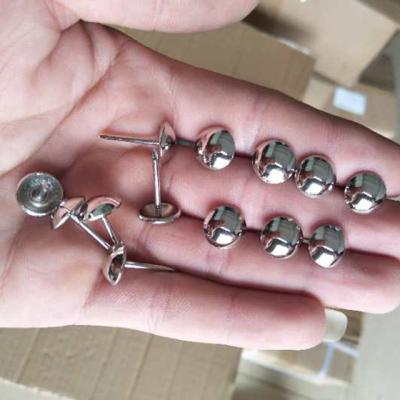 China Decorative Iron Diameter 11x17mm Bubble Nails And Chrome Siver Decoration Sofa Nail for sale