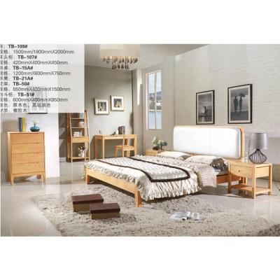 China Home Use Specific Solid Wood PU Leather Material Soft Backrest Furniture Soft Bed Set for sale