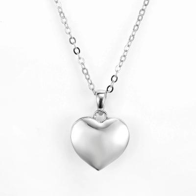 China CLASSIC Engraved 925 CZ 4.9g Sterling Silver Heart Pendant Star Earring Jewelry Set for sale