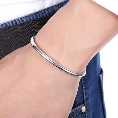 China Wholesale hot sale CLASSIC simple design 925 silver fashion bracelet cuff bracelet for sale