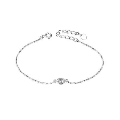 China CLASSIC Fashion 925 Sterling Jewelry Handmade Women Custom Tennis Silver Bracelet for sale