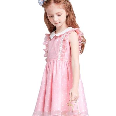 China T-GD024 Style Polka Dot Viable Medium Casual Dress Designs Teenage Girls for sale