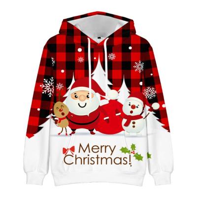 China New Style T-UH516 Anti-shrink Unisex Pullover Printed Christmas Hoodies for sale