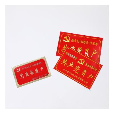 China Home Decoration House Number Plate House Number License Plate Signage Plate Address Sign for sale