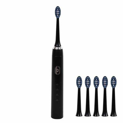 China Outdoor rechargeable waterproof whitening acoustic electric toothbrush for adult households for sale