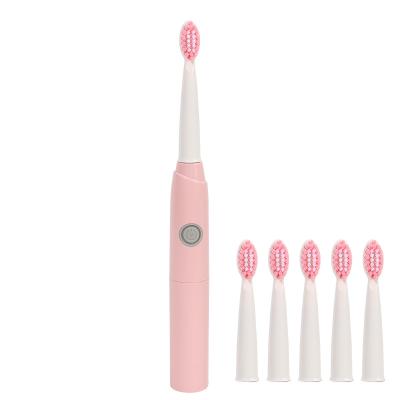 China Six Pack Outdoor Brushhead Cost Effective Battery Adults And Kids Electric Toothbrush With Soft Bristle for sale