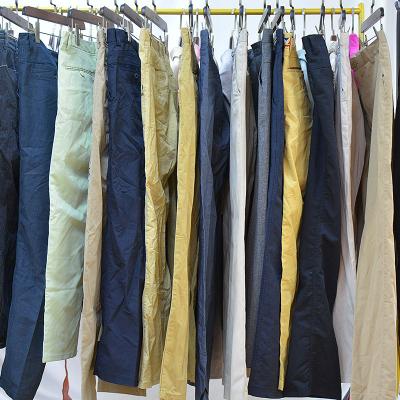 China High Grade Second Hand Clothes Loose Double Waist Used Pants Second Hand Clothes Used Clothes Online for sale