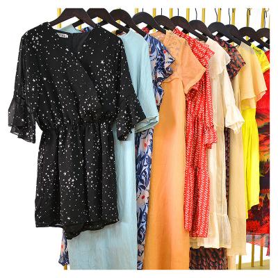 China High Grade Occasion Clothes Hot Sale Women Clothes Used Dress Package Silk Used Dress Used Clothes for sale