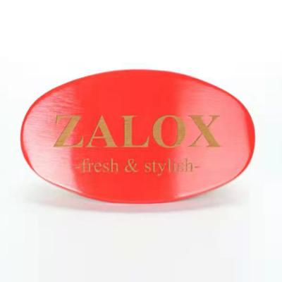 China Duct Hog Boar Stiffen Soft Semi Hard Black Red Blue Engrave Boar Wave Brush With Logo for sale