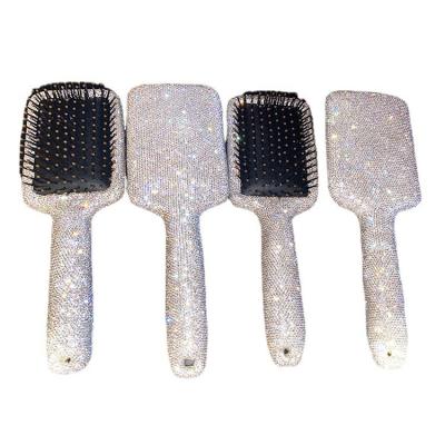 China Crystal Makeup Travel Brushes Face Blusher Rhinestone Cover Diamond Air Cushion Brush for sale