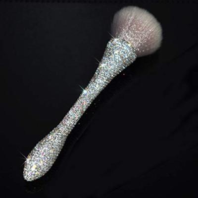 China Crystal Makeup Rhinestone Face Cover Diamond Studded Shiny Sparkle Luxury Makeup Brush for sale