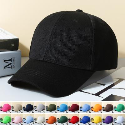 China breathable & 25 Color Waterproof Pure Color Baseball Cap Hat Solid Color Simple Snapback Hats for sale