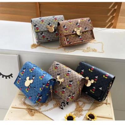 China New Mickey Women's Cartoon PU Leather Wallet Backpack Shoulder Bag Single Bag Purse Bag for sale