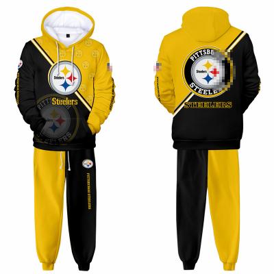 China Factory Sale Nfl 32 Teams NFL Sets Breathable Sweatshirt 3D All Printing Print Fashionable Striped Pullover Long Sleeve Pants Sets NFL Tank Top for sale