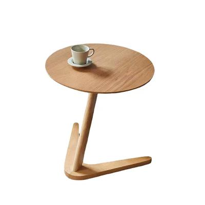 China Nordic Modern Corner Small (Size) Living Room Furniture Side Adjustable Wooden Coffee Table Tray Cheap Price for sale