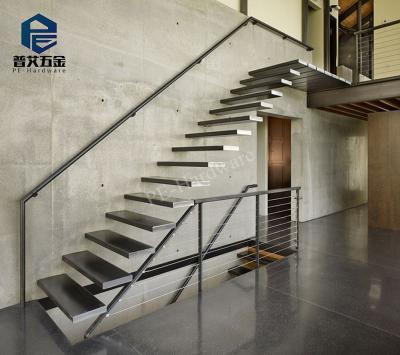 China Modern Powder Coated Interior Prefab Stairs for sale