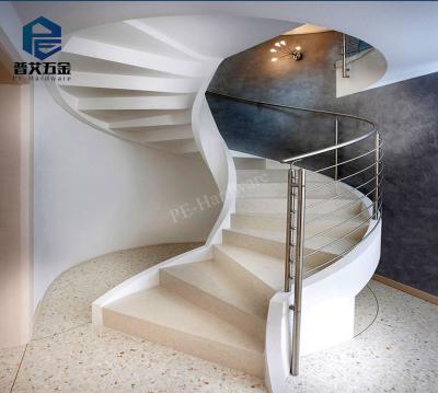 China Residential Exterior Metal Spiral Stairs for sale