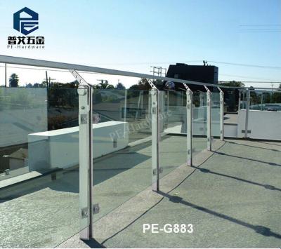 China modern top grade stainless steel balustrade/terrace balustrade/balcony home glass balustrade for sale