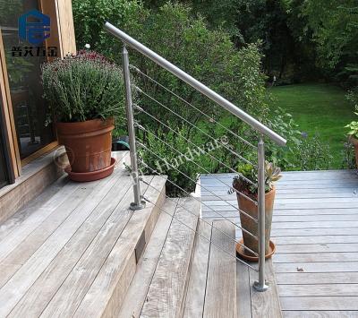 China Outdoor Balcony Staircase Stainless Steel Cable Railing for sale