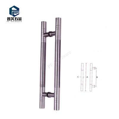 China Stainless Steel Glass Entry Door Stainless Steel Door Pull Handles for sale