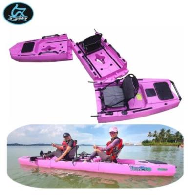 China Fishing Touring Rowing Frame U-boat 2021 New Design Modular Kayak Three Section Kayak Two Piece Kayak for sale