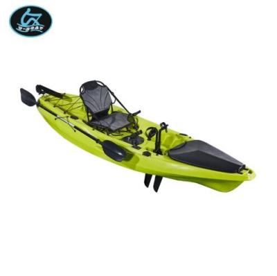 China UV Resistant 10ft Professional U-Boat Single Seat Fishing Kayak Float With One Pedal Kayak Stand for sale