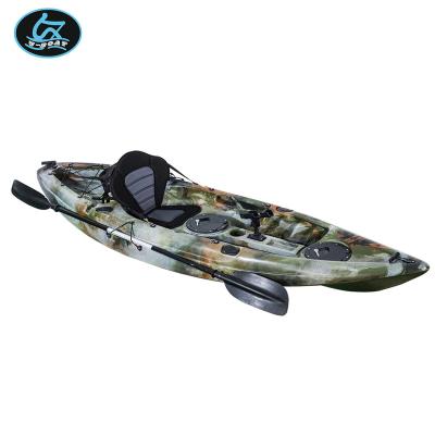 China HDPE U-Boat Professional Touring Outdoor Single Boat Fishing Kayak With Rod Holders With Paddle for sale