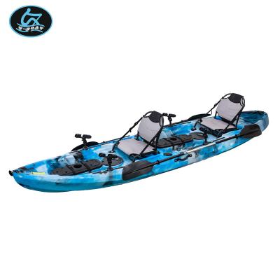 China Fishing Fun Leisure U-boat Professional Tandem Kayak 2 Double Person Fishing Kayak Sit On Top Dobles for sale