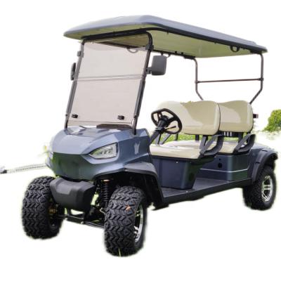 China 4 Seats 72V Li-ion Battery 5KW Motor Electric Hunting Cart Aluminum Four Wheel Hydraulic Brake Wheel 12/14 Inch for sale